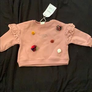 NWT Ruffle Sweatshirt